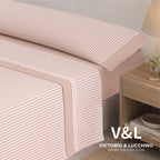 Victorio & Lucchino - Juego de Sábanas Estampadas Algodón/Poliéster - Vicky - Rosa