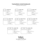 Victorio & Lucchino - Juego de Sábanas Estampadas Algodón/Poliéster - Vicky - Celeste