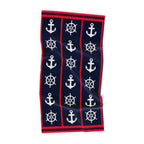 Toalla de Playa Liniva Home — 100% Algodón Egipcio 650gr | 90x175 cm | Modelo Anclas