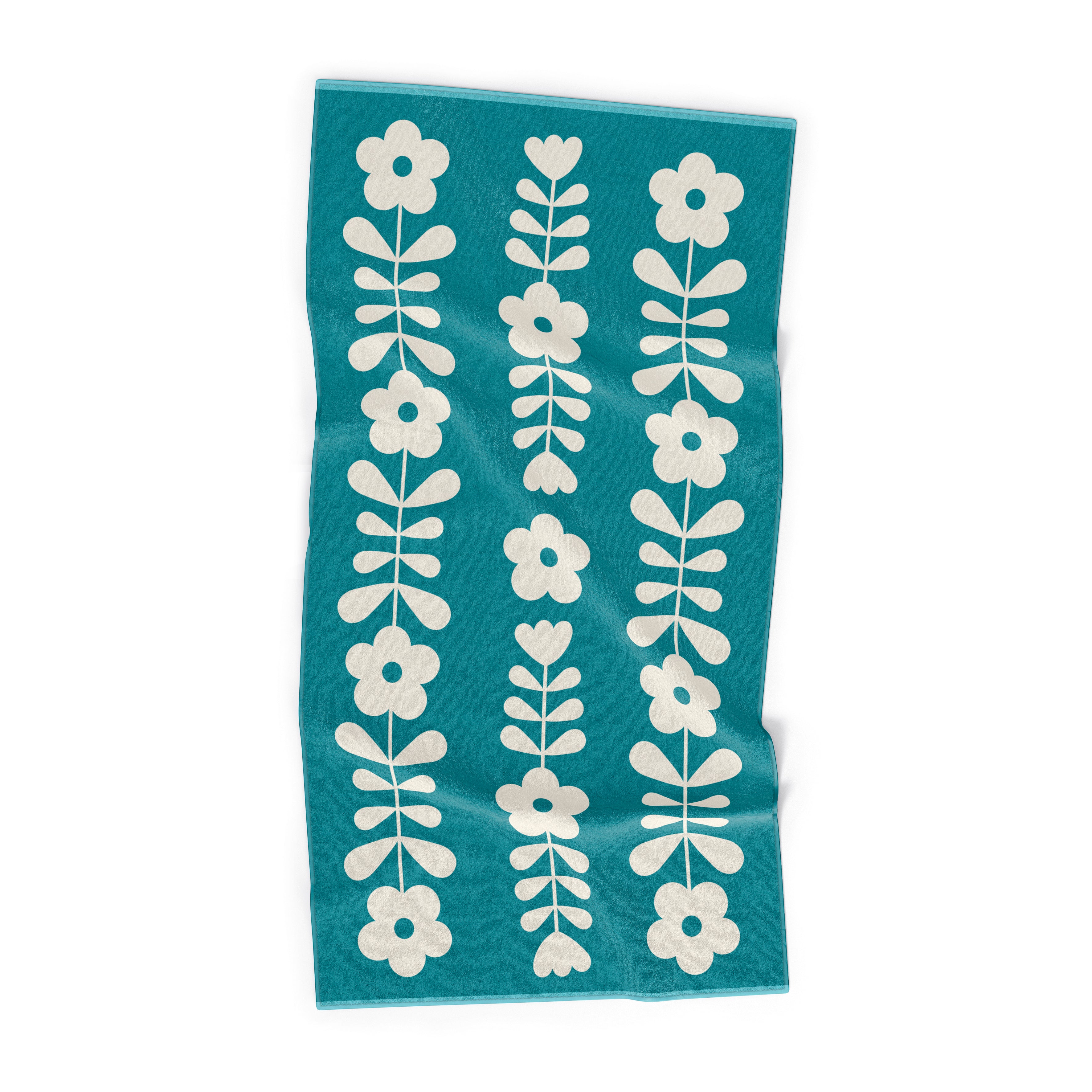 Toalla de Playa Liniva Home — 100% Algodón Egipcio 650gr | 90x175 cm | Modelo Flores