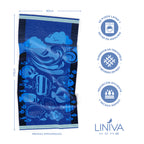 Toalla de Playa Liniva Home — 100% Algodón Egipcio 650gr | 90x175 cm | Modelo Oceano