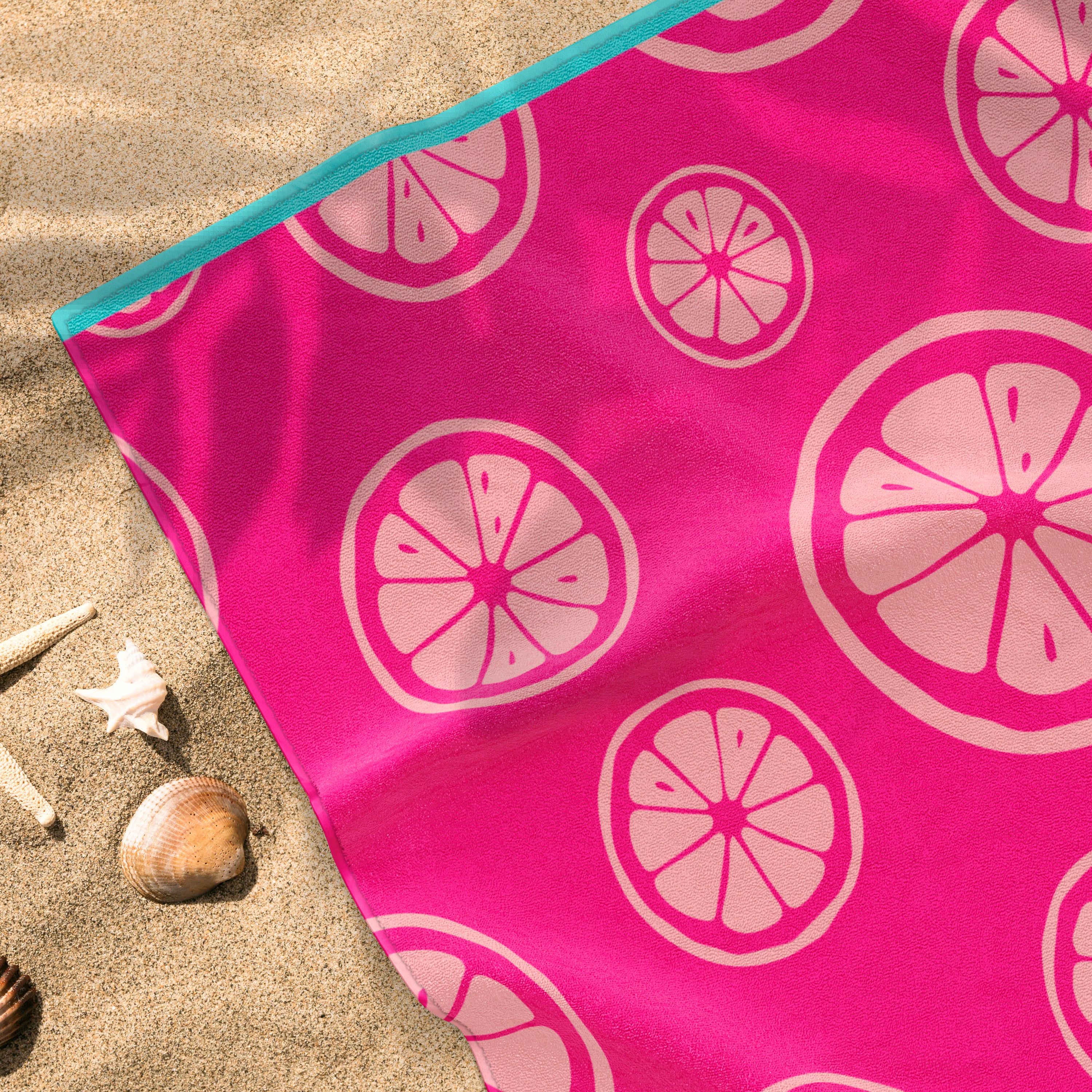 Toalla de Playa Liniva Home — 100% Algodón Egipcio 650gr | 90x175 cm | Modelo Pomelos