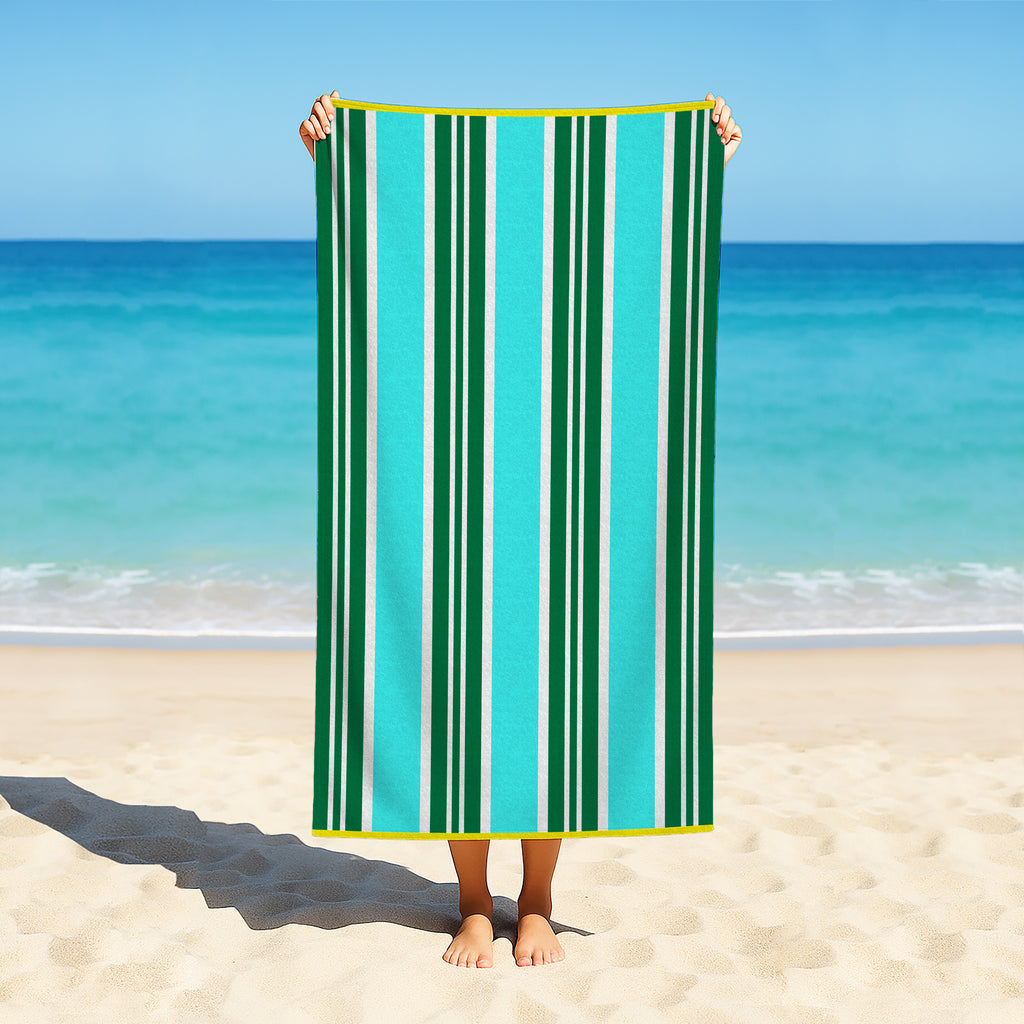 Toalla de Playa Liniva Home — 100% Algodón Egipcio 650gr | 90x175 cm | Modelo Rayas