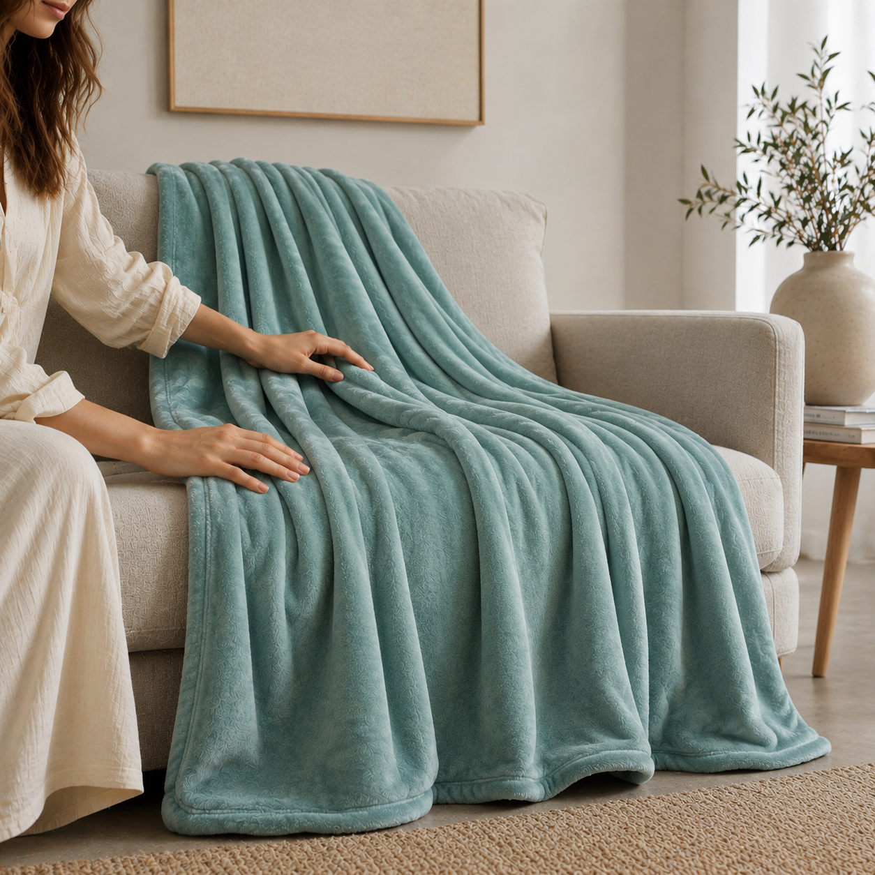 Victorio & Lucchino - Manta Lisa Extra-Suave 350g - Aqua