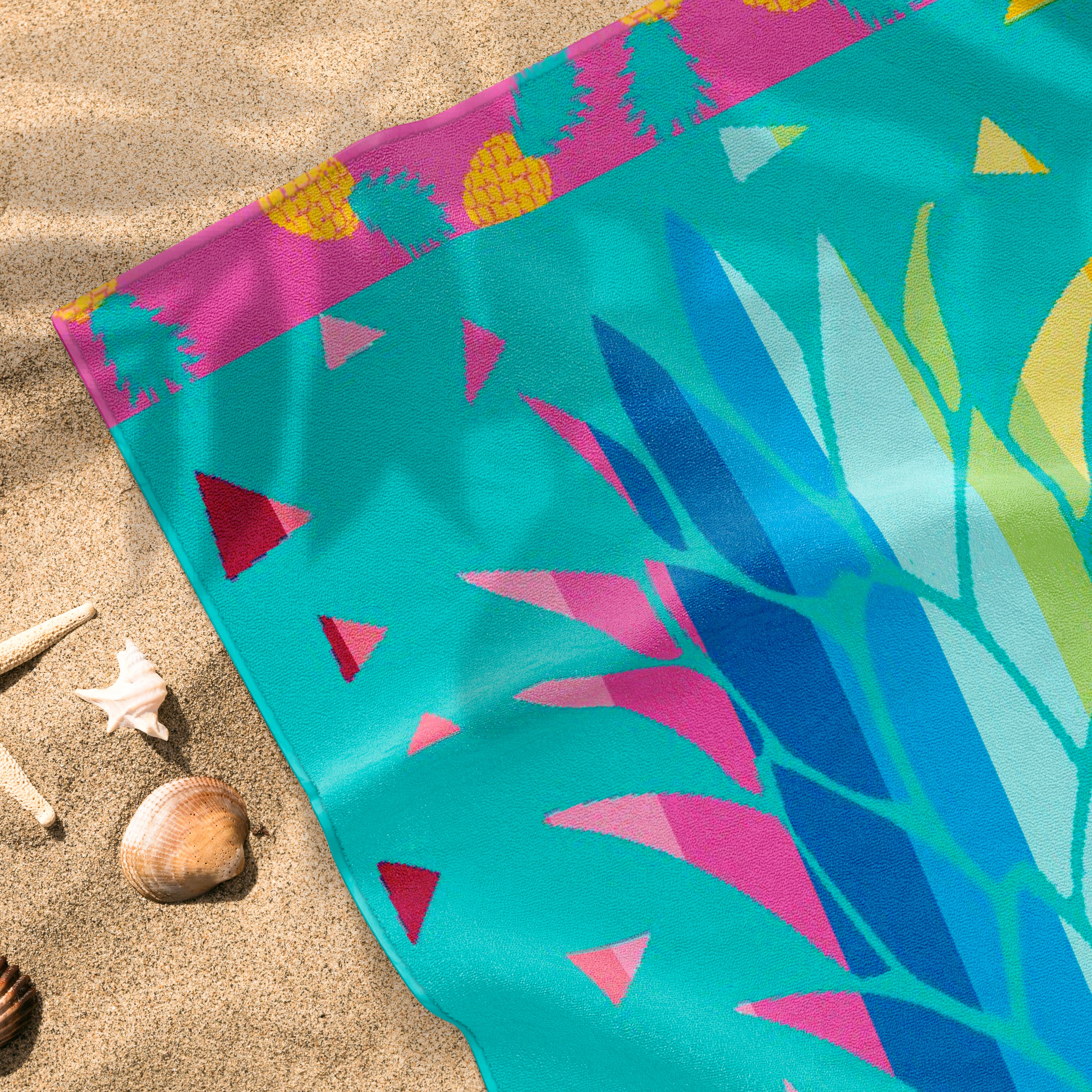 Toalla de Playa Liniva Home — 100% Algodón Egipcio 650gr | 90x175 cm | Modelo Piña
