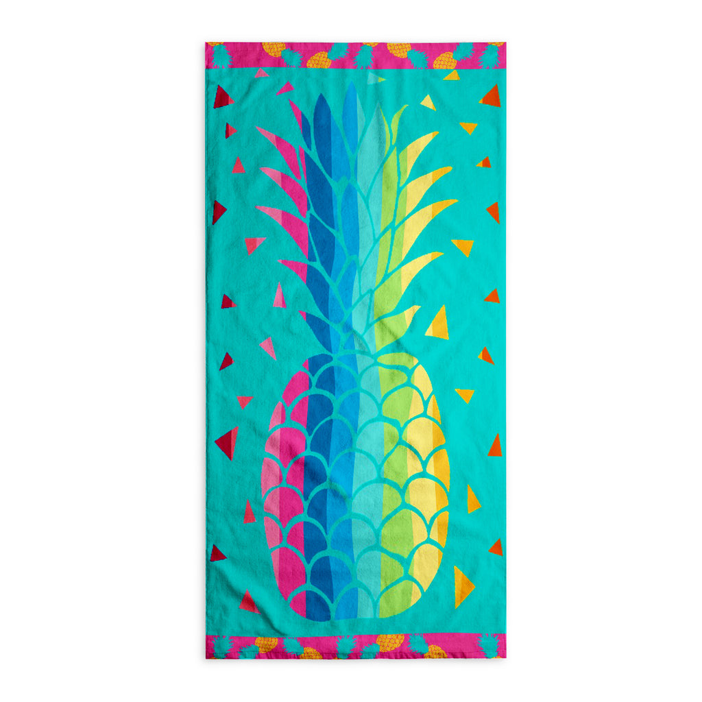 Toalla de Playa Liniva Home — 100% Algodón Egipcio 650gr | 90x175 cm | Modelo Piña