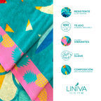 Toalla de Playa Liniva Home — 100% Algodón Egipcio 650gr | 90x175 cm | Modelo Piña