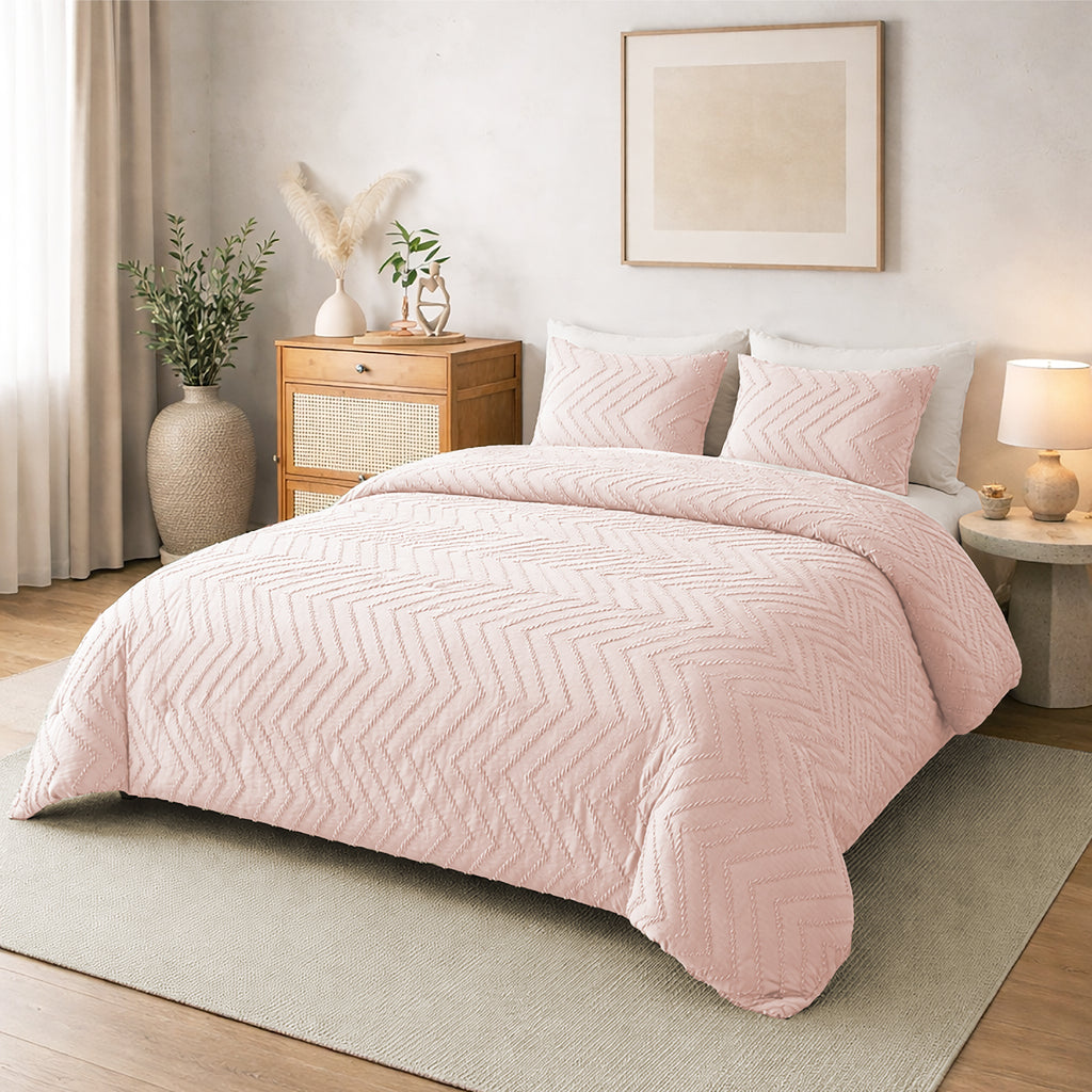 Victorio & Lucchino - Colcha Lavada con Tufting - Modelo Atenea - Rosa