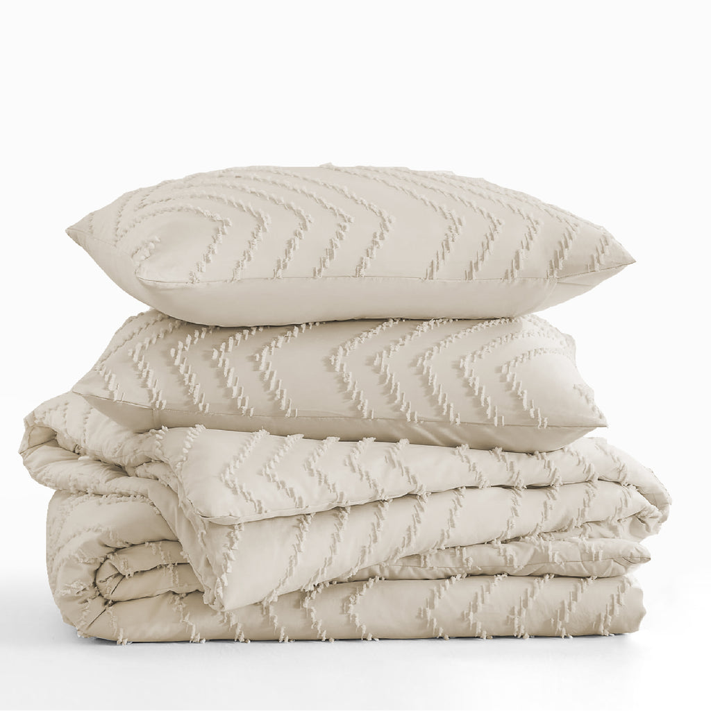 Victorio & Lucchino - Colcha Lavada con Tufting - Modelo Atenea - Beige