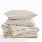 Victorio & Lucchino - Colcha Lavada con Tufting - Modelo Atenea - Beige