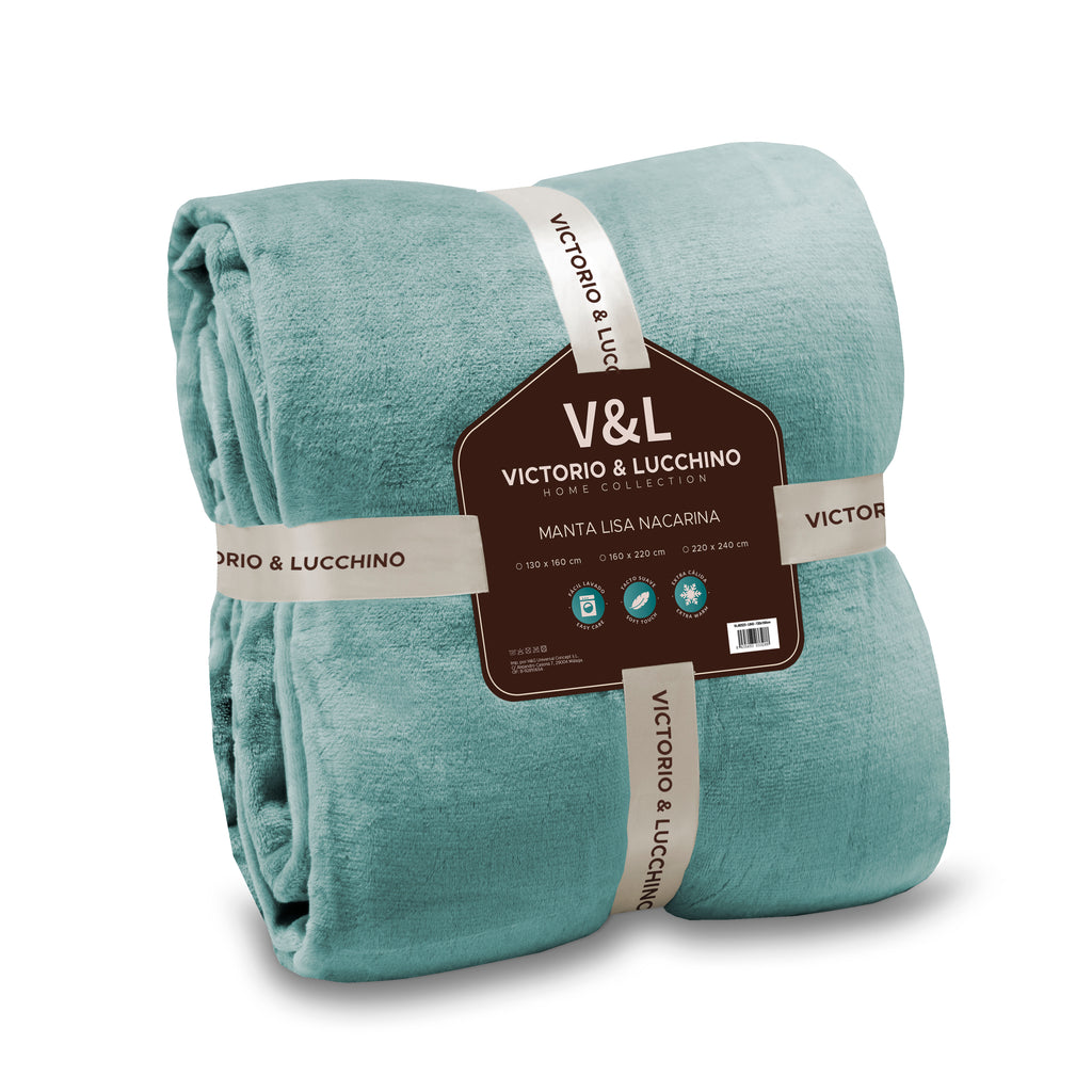 Victorio & Lucchino - Manta Lisa Extra-Suave 350g - Aqua