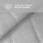 Victorio & Lucchino – Colcha Lavada Termosellada con Volante - Modelo Lorena - Gris