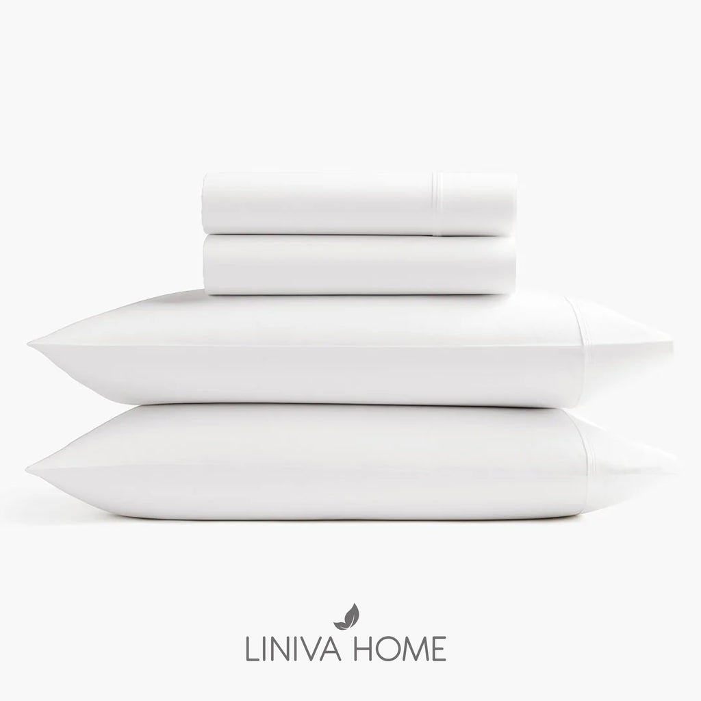 Liniva Home - Juego de Sábanas de Hostelería - 100% Algodón