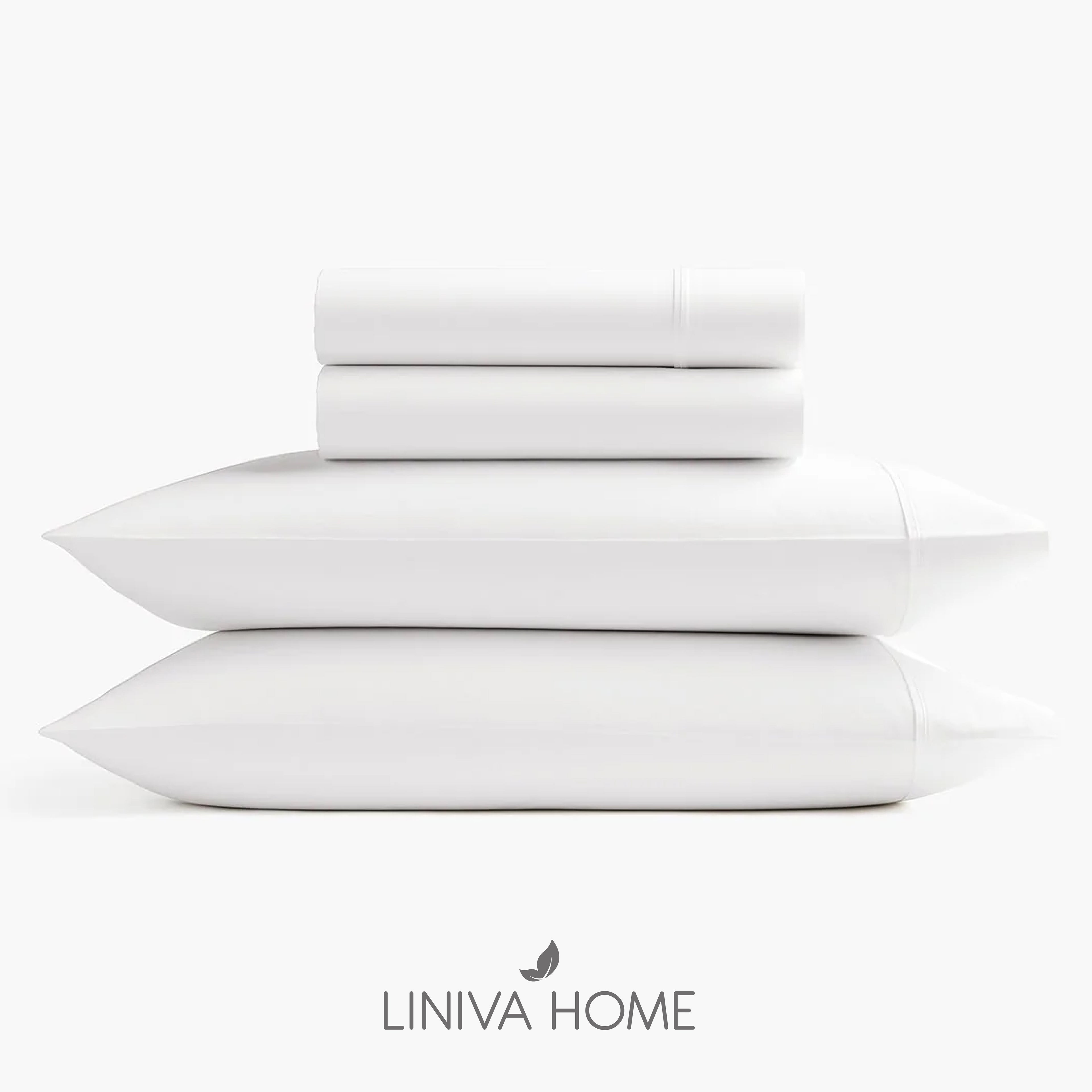 Liniva Home - Juego de Sábanas de Hostelería - 100% Algodón